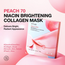 Anua Peach 70 Niacin Brightening Collagen Mask 4Pc Pack