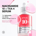 ANUA Niacinamide 10% + TXA 4% Dark Spot Correcting Serum 30ml
