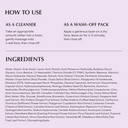 EQQUALBERRY Purple Rice Pore Purifying Pack Cleanser 130g