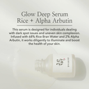 Beauty of Joseon Glow Deep Serum Rice+Alpha Arbutin what it does