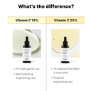 COSRX The Vitamin C 13 Serum vit C 13% vs Vit C 23%