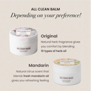Heimish All Clean Balm Mandarin original vs mandarin