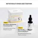 NUMBUZIN No.5 Vitamin-Niacinamide Concentrated Pad (70Pads) pair with